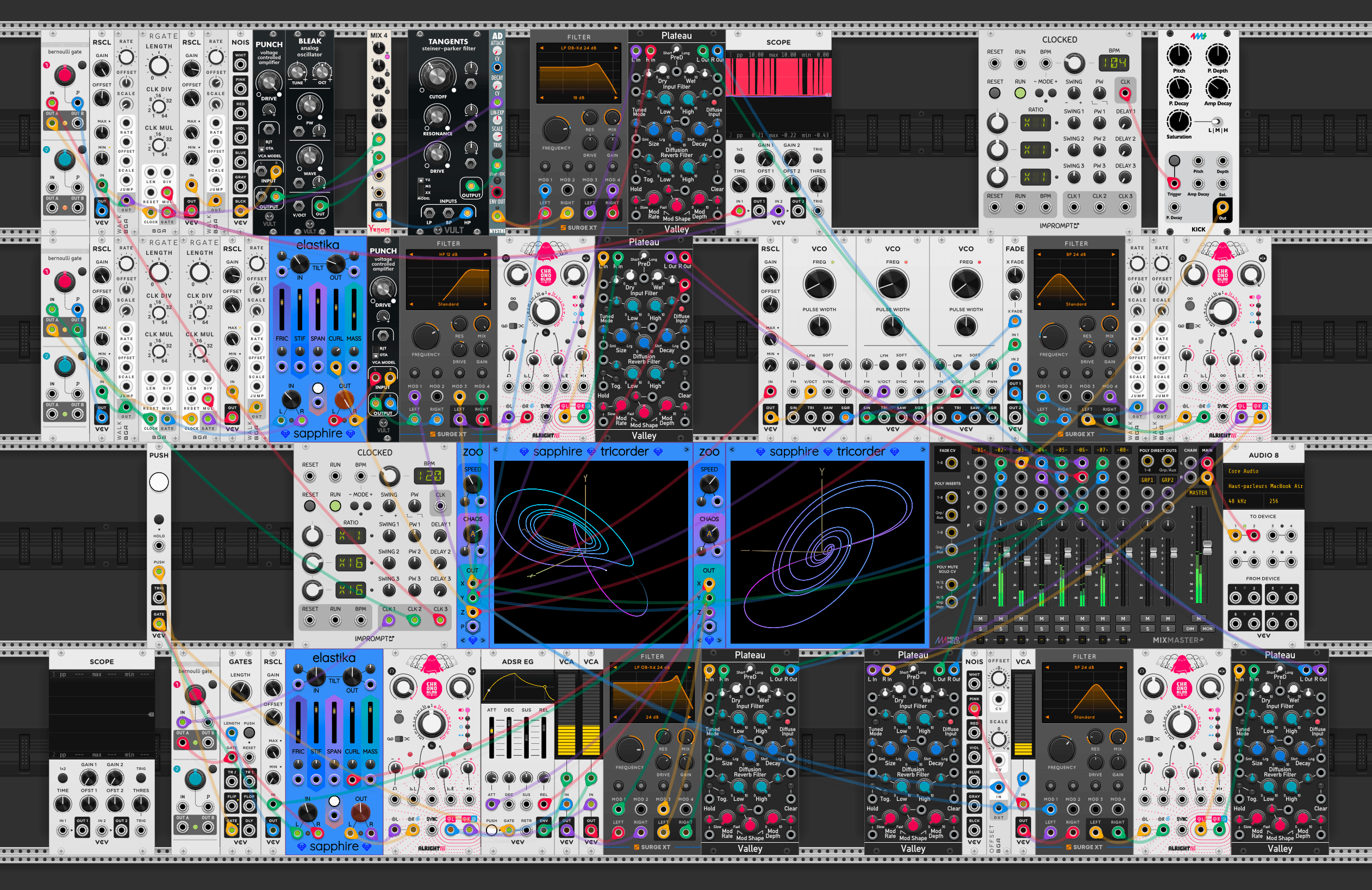 VCV Rack patch — the modular synthesizer